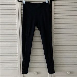 Athleta black Leggings with Mesh Detail